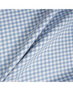 Blue & Ivory Checkered Linen