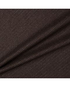 Brown Striped Cashmere & Silk Suiting